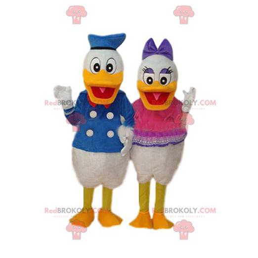 Duo de mascotte de Donald et de Daisy - Redbrokoly.com