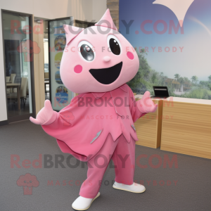 Pink Stingray maskot...