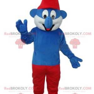 Mascotte du grand Schtroumph avec un gros nez - Redbrokoly.com