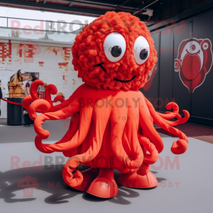 Red Fried Calamari mascotte...