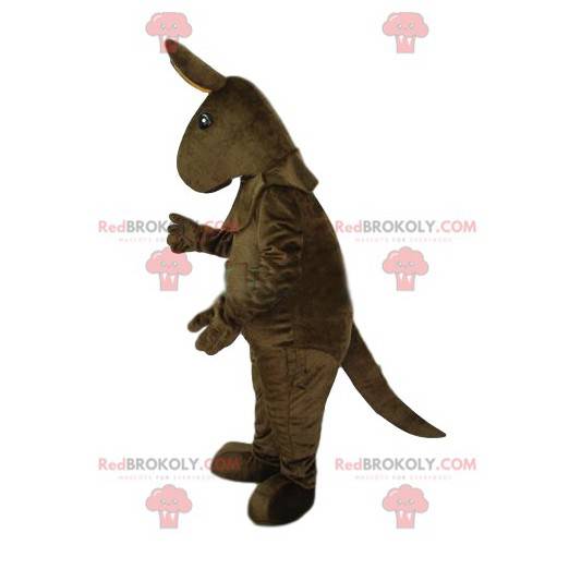 Brown kangaroo mascot. Kangaroo costume - Redbrokoly.com