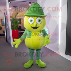 Lime Green Lemon mascotte...