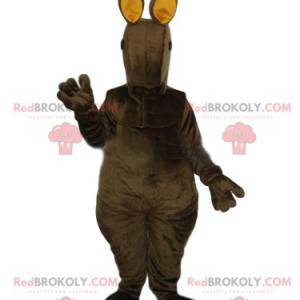 Brun kænguru maskot. Kænguru-kostume - Redbrokoly.com
