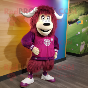 Magenta Yak mascotte...