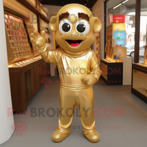 Gold Rainbow maskot drakt...