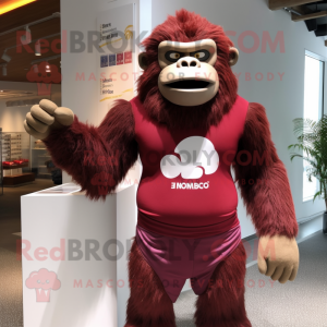 Maroon Gorilla maskot...