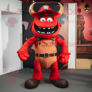 Red Demon mascotte kostuum...