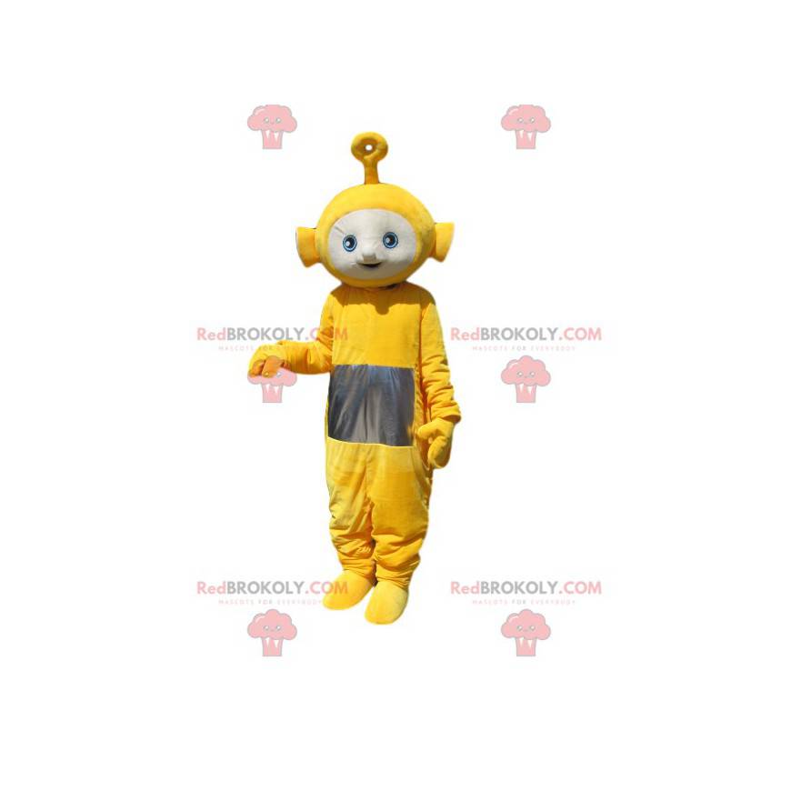 Maskottchen Laa-laa der gelbe Teletubby. Laa-laa-Kostüm -