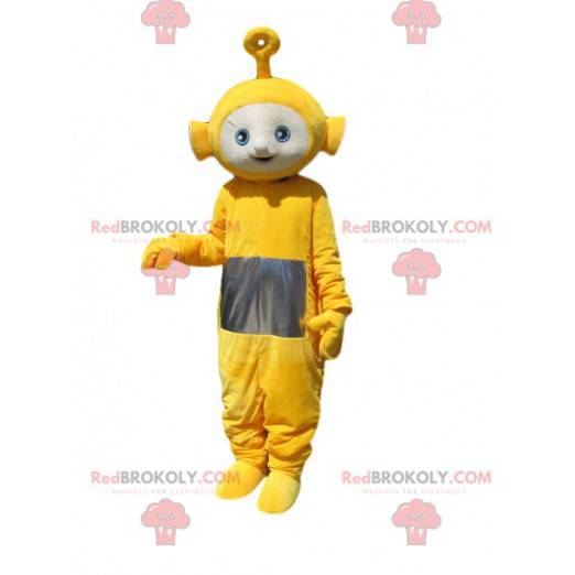 Mascot Laa-laa el Teletubby amarillo. Disfraz de laa-laa -