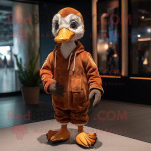 Rust Gosling maskot kostume...