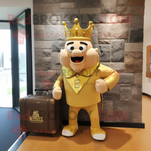 Gold Irish Castle maskot...