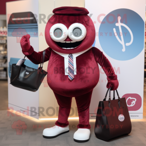 Maroon Donut mascotte...