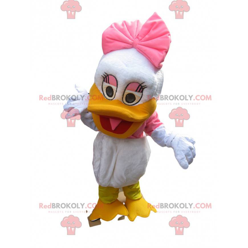 Mascot Daisy, la novia de Donald. Disfraz de margarita -
