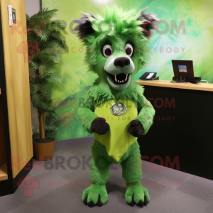 Groene hyena mascotte...