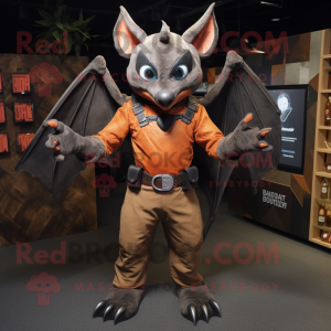 Rust Bat mascotte kostuum...