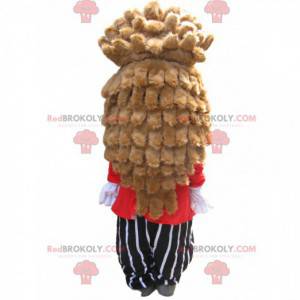 Veselý ježek maskot v kostýmu a - Redbrokoly.com