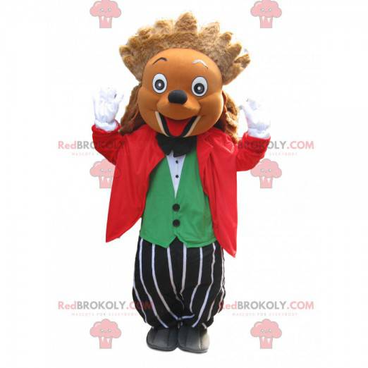 Hilarious hedgehog mascot in costume and - Redbrokoly.com