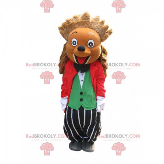 Mascotte de hérisson hilarant en costume et - Redbrokoly.com