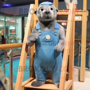 Blue Sea Lion mascotte...