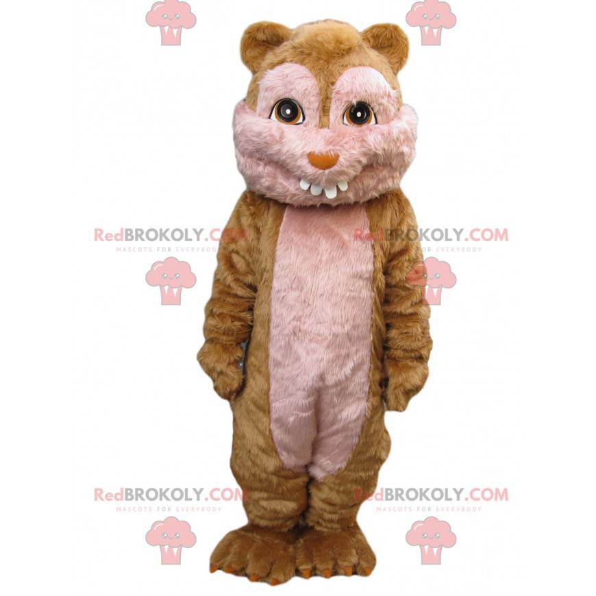 Mascote hamster fofo demais com quatro dentes pequenos - Mascote hamster fofo demais com quatro dentes pequenos -