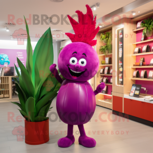 Magenta Onion maskot...