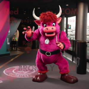 Magenta Minotaur mascotte...