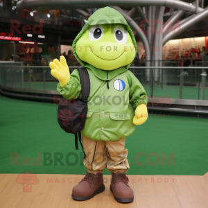 Olive Baseball Glove maskot...