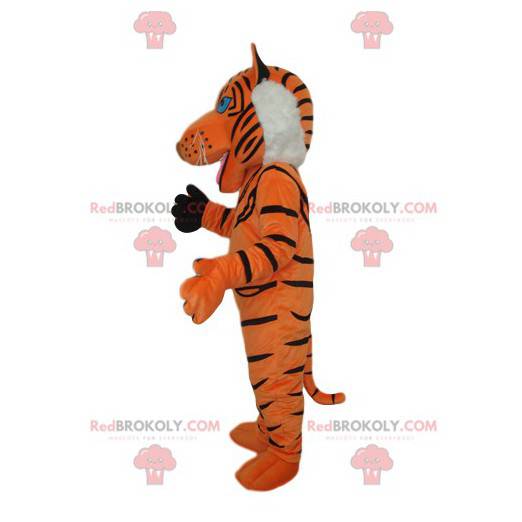 Tiger Maskottchen mit einer weißen Mähne - Redbrokoly.com