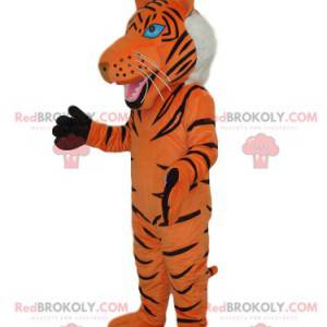 Tiger Maskottchen mit einer weißen Mähne - Redbrokoly.com