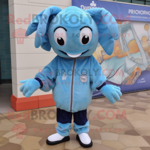 Postava maskota Sky Blue...