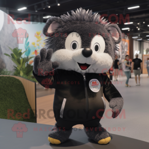 Black Hedgehog mascotte...