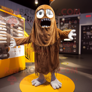 Brown Ghost maskot drakt...