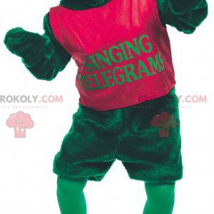 Mascotte bruine buffelstier in sportkleding - Redbrokoly.com