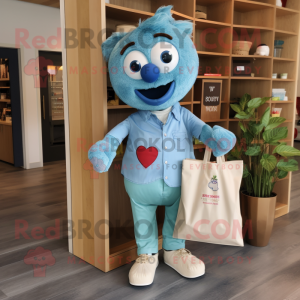 Turkis hjerte maskot...