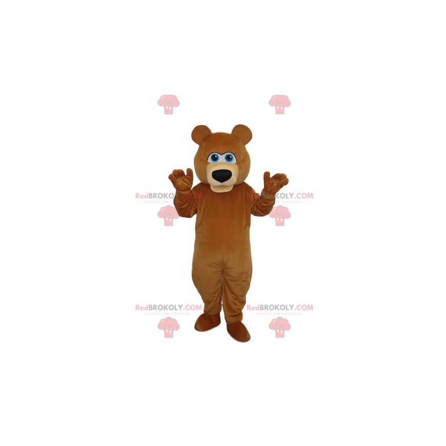 Mascotte d'ours marron avec un beau museau noir - Redbrokoly.com Mascotte d'ours marron avec un beau museau noir - Redbrokoly.com