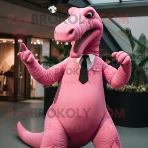 Rosa Diplodocus maskot...