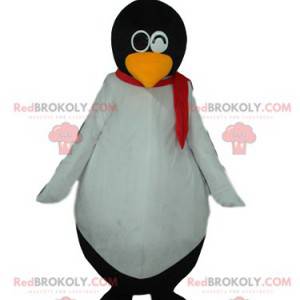 Mycket rolig svartvit pingvinmaskot - Redbrokoly.com
