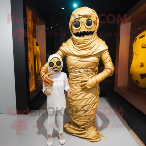 Goldene Mumie Maskottchen...