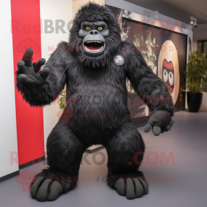 Black Sasquatch mascotte...