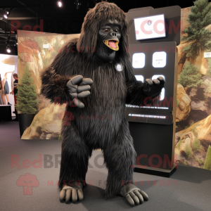 Black Sasquatch mascotte...