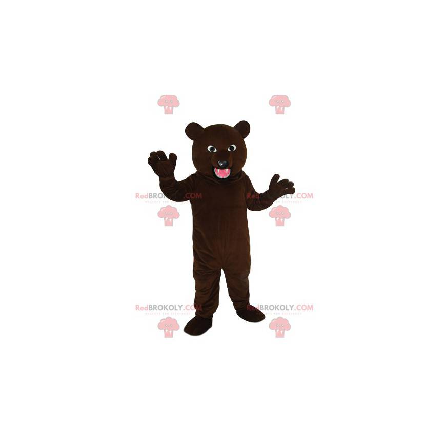 Vores aggressive brune bjørnemaskot - Redbrokoly.com