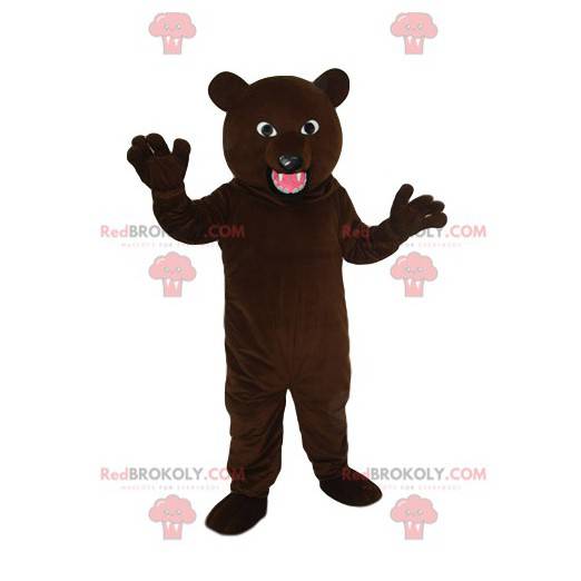 Vores aggressive brune bjørnemaskot - Redbrokoly.com