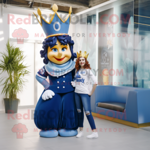 Navy Queen maskot kostym...