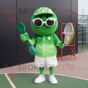 Grüner Tennisschläger...