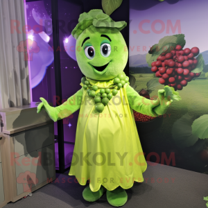 Lime Green Grape mascotte...