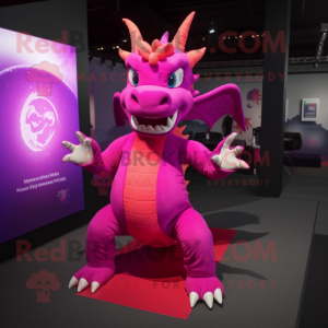 Magenta Dragon maskot...