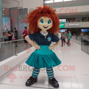 Personagem de mascote Teal...