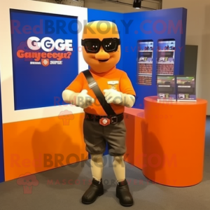 Orange Gi Joe maskot...