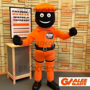 Orange Gi Joe maskot...