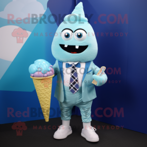 Blue Ice Cream Cone...
